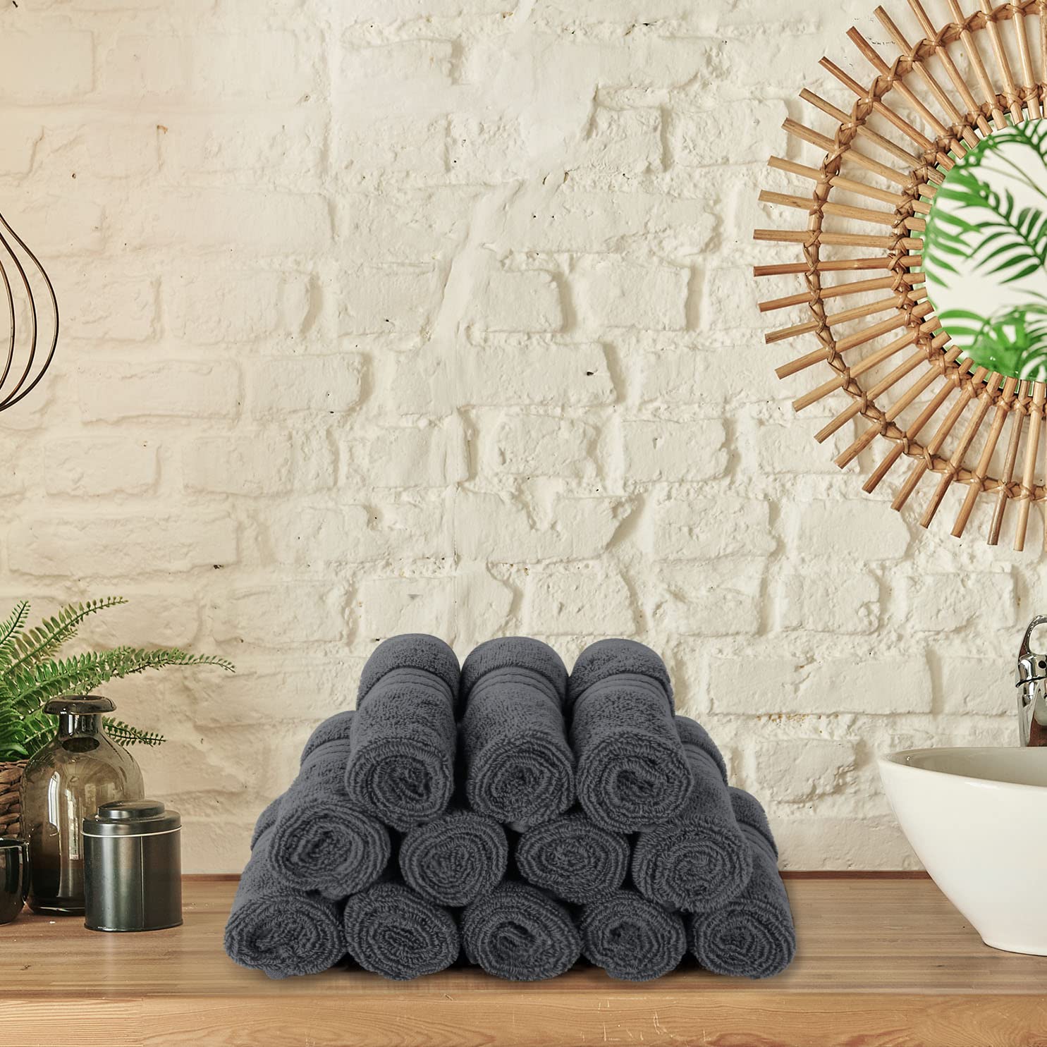 Utopia Towels wet texture close-up showing effective water absorption capability
