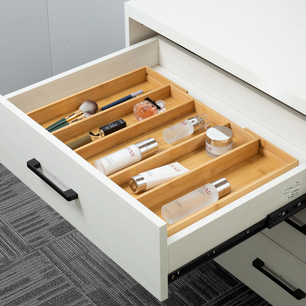 Utoplike bamboo organizer storing office supplies offering versatile organization