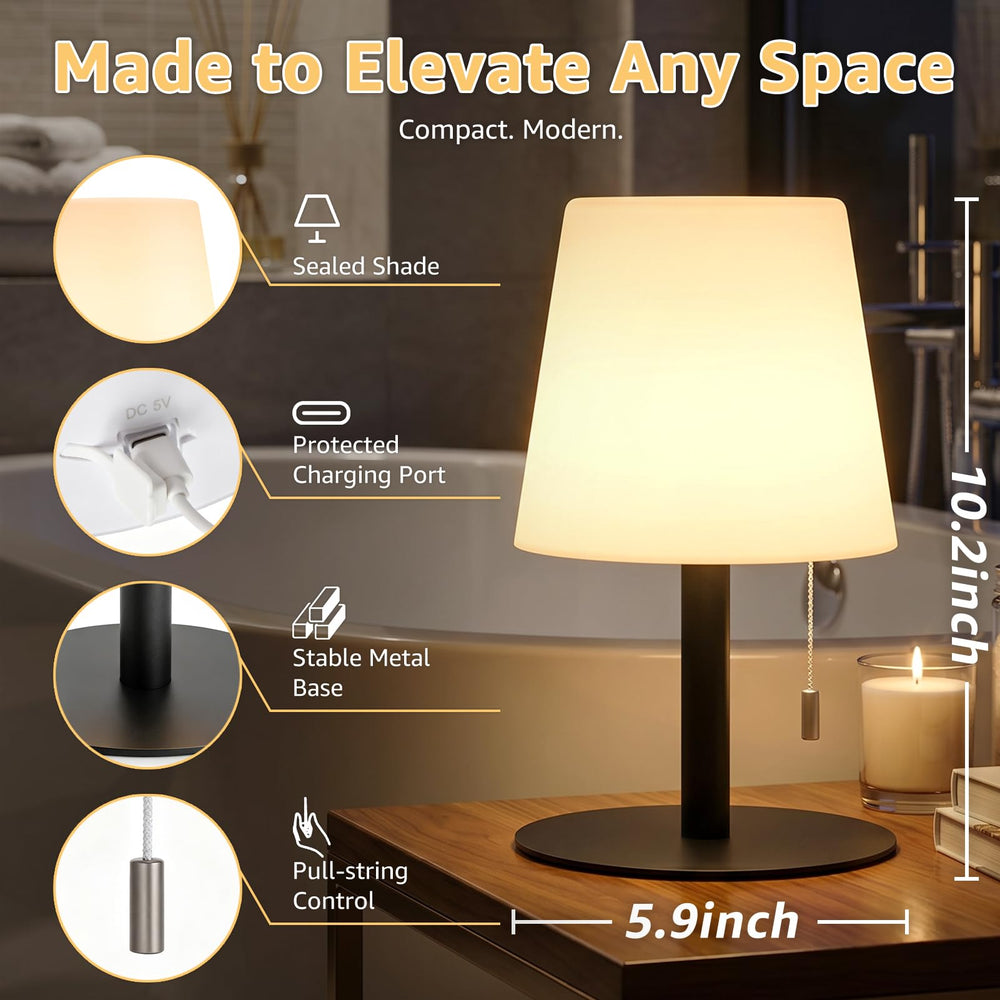 uuffoo lamp on patio table adding portable mood lighting outdoors