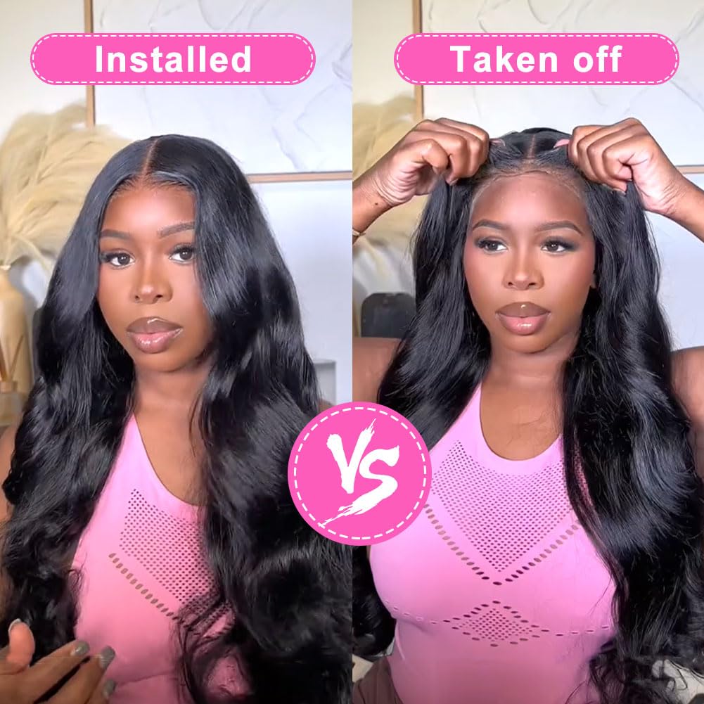 Uveous HD lace 5x5 closure close-up for invisible parting and realistic scalp