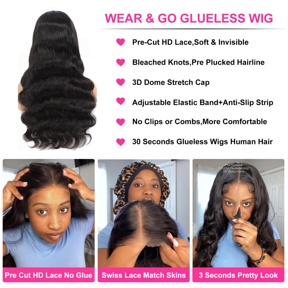 Uveous body wave hair texture close-up for soft bounce and minimal tangling
