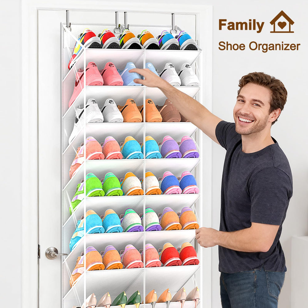 UVIAHOMI pockets holding sneakers and heels for space saving