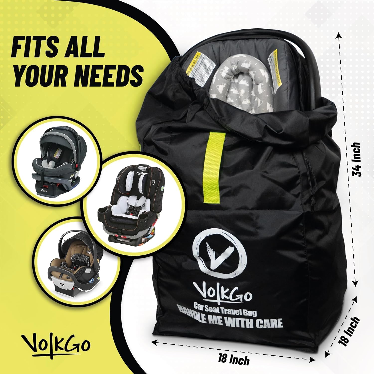 V VOLKGO water-resistant fabric texture protecting seat from spills and dirt benefit