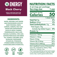 V8 Energy black cherry 24-pack box ready for storage offering value and easy restocking