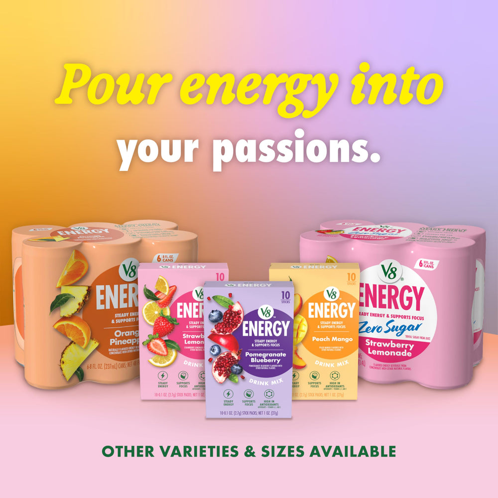 v8 energy 24 pack box illustrating bulk value and pantry-ready convenience
