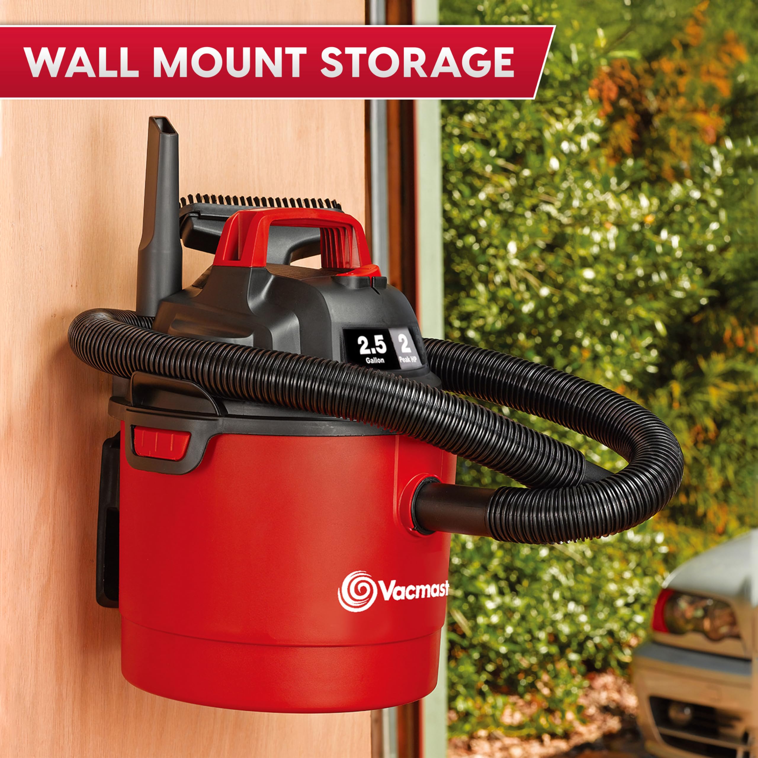 Vacmaster VOM205P beside a toolbox showing size and portability for small spaces