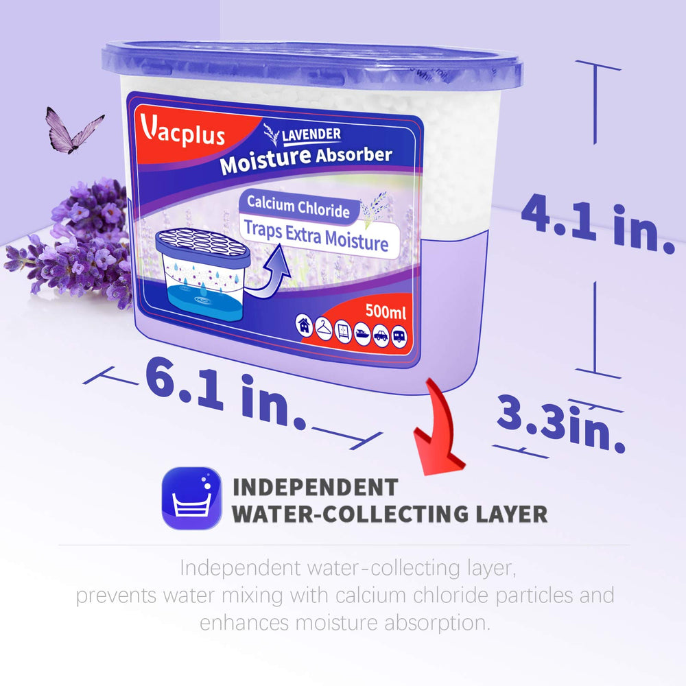 Vacplus placed in bathroom demonstrating humidity control benefits