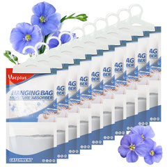 Vacplus front packaging hanging showing compact design and linen scent benefit