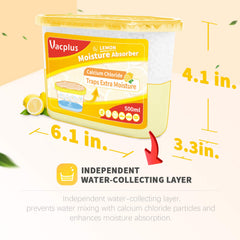 Vacplus placed on bathroom shelf reducing humidity benefit