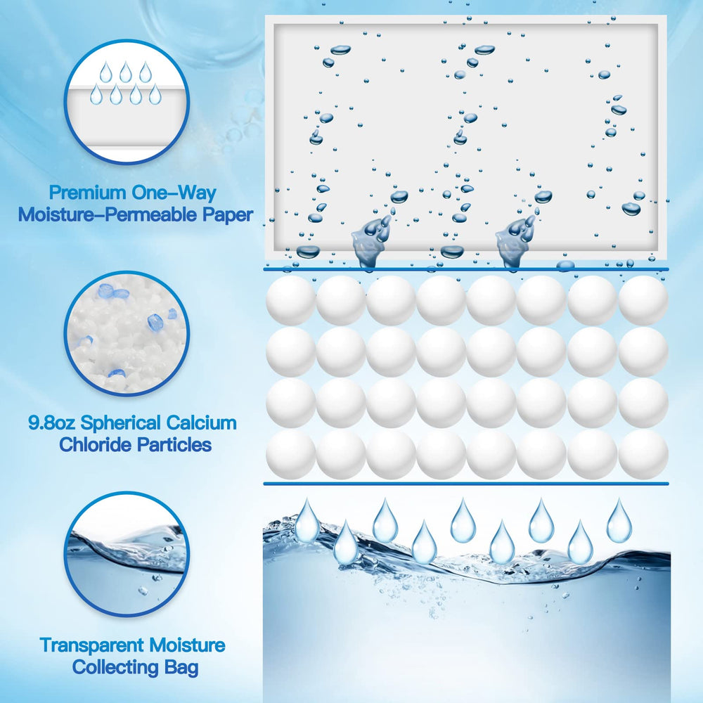 Vacplus on bathroom shelf demonstrating humidity control and fresh scent
