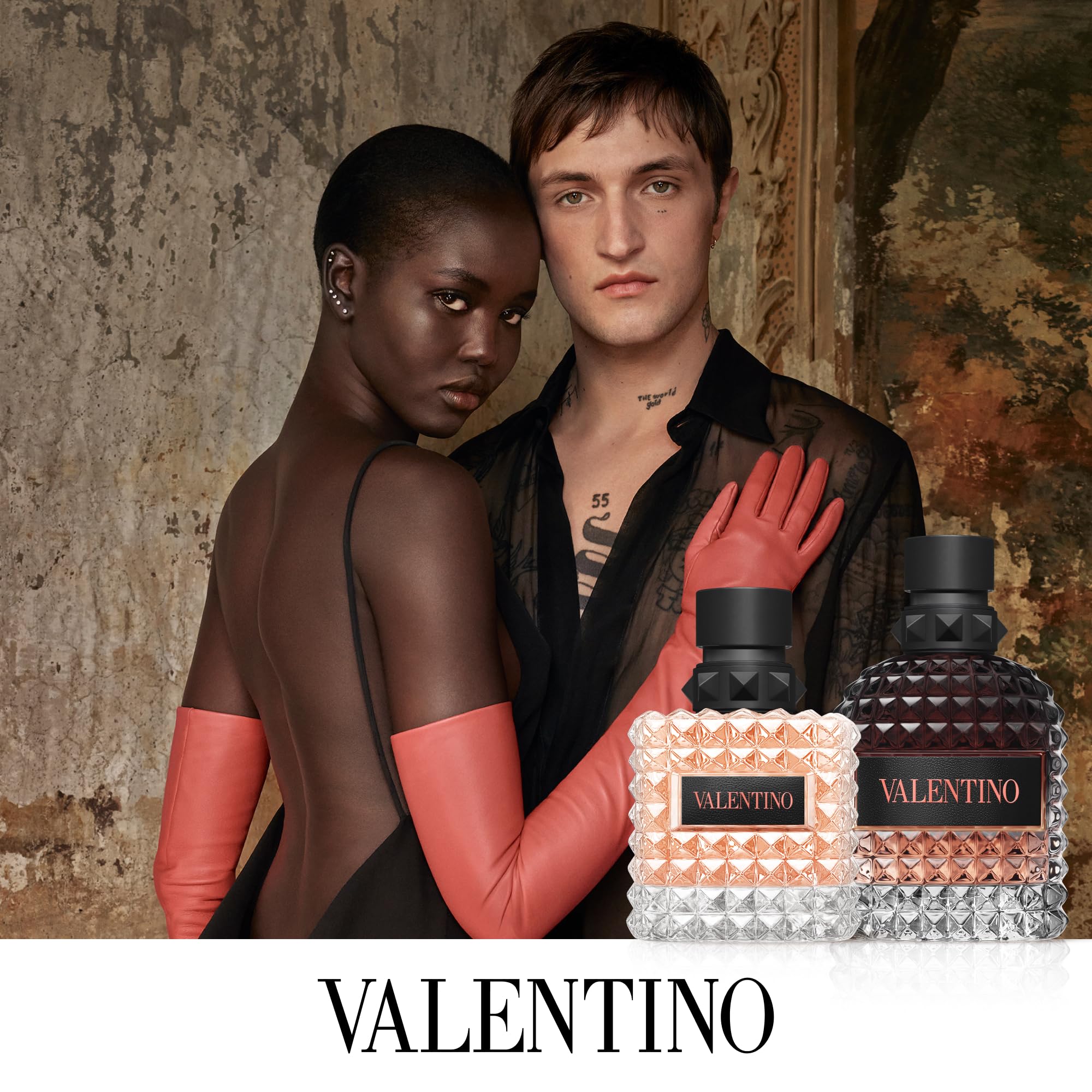 Valentino juice color in bottle showcasing fragrance tone and quality benefit