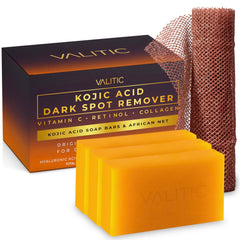 VALITIC front packaging showing three soap bars and African net for complete kit