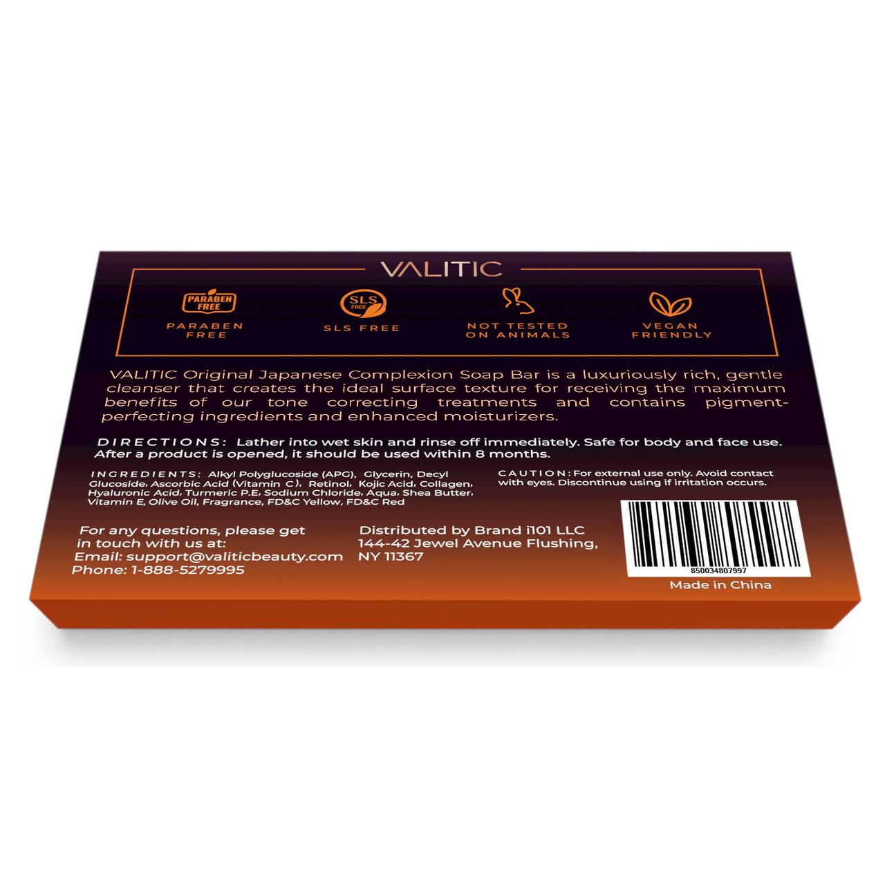 VALITIC soap in use washing hands to show effective dark spot cleansing