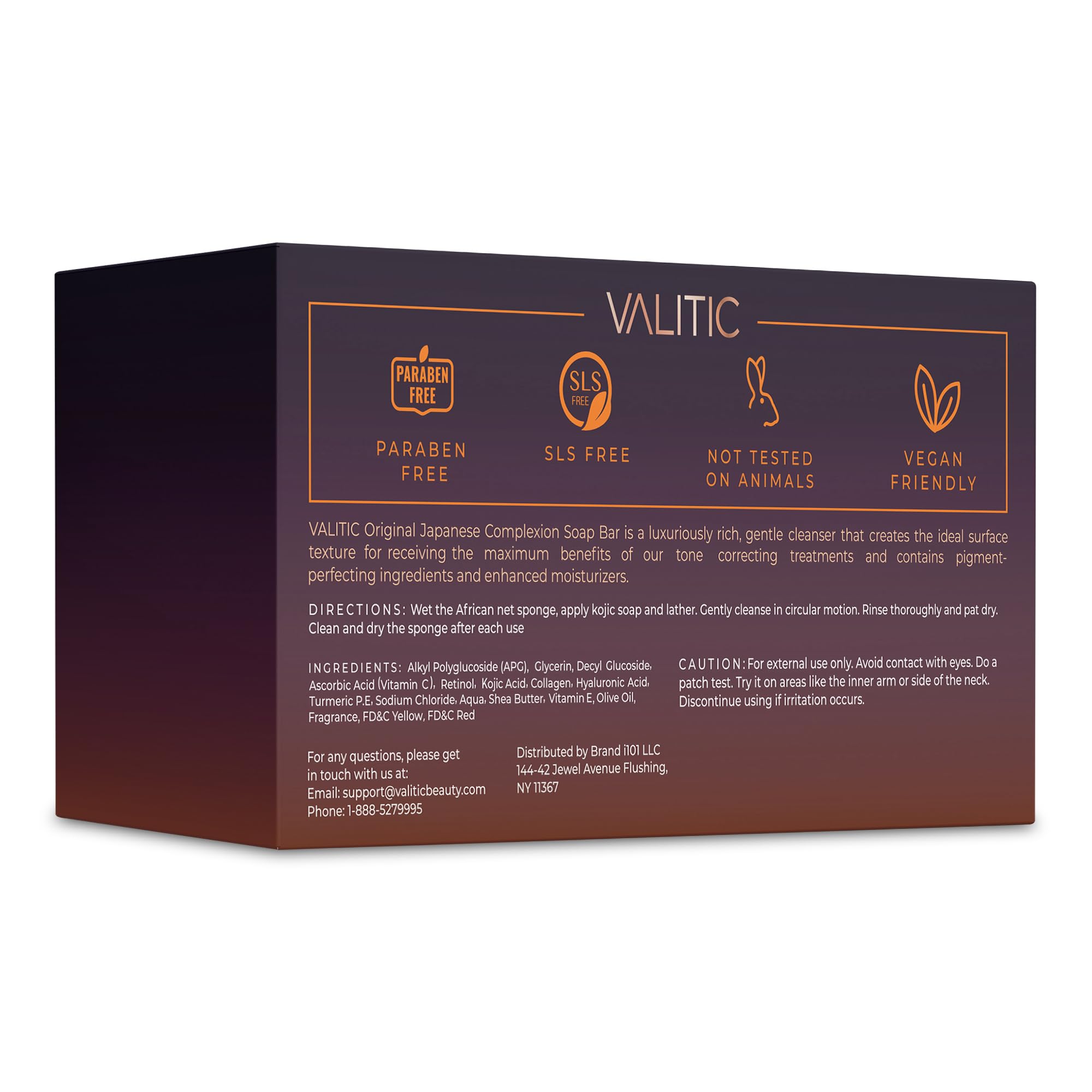 VALITIC bar texture detail showing smooth surface and conditioning formula