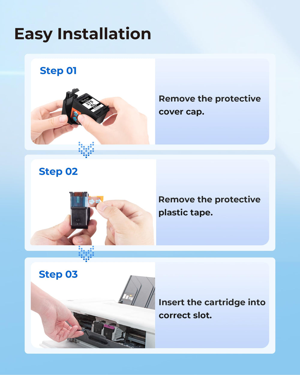 Valuetoner Supply PG-275XL installed in Canon PIXMA printer for quick replacement