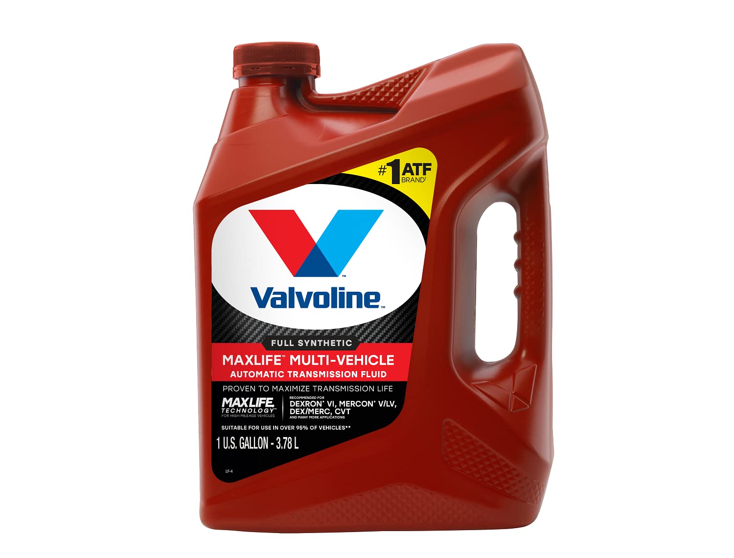 Valvoline MaxLife front label showing product and compatibility benefits