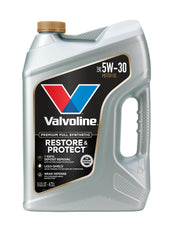 Valvoline bottle front label showing product benefits and clarity