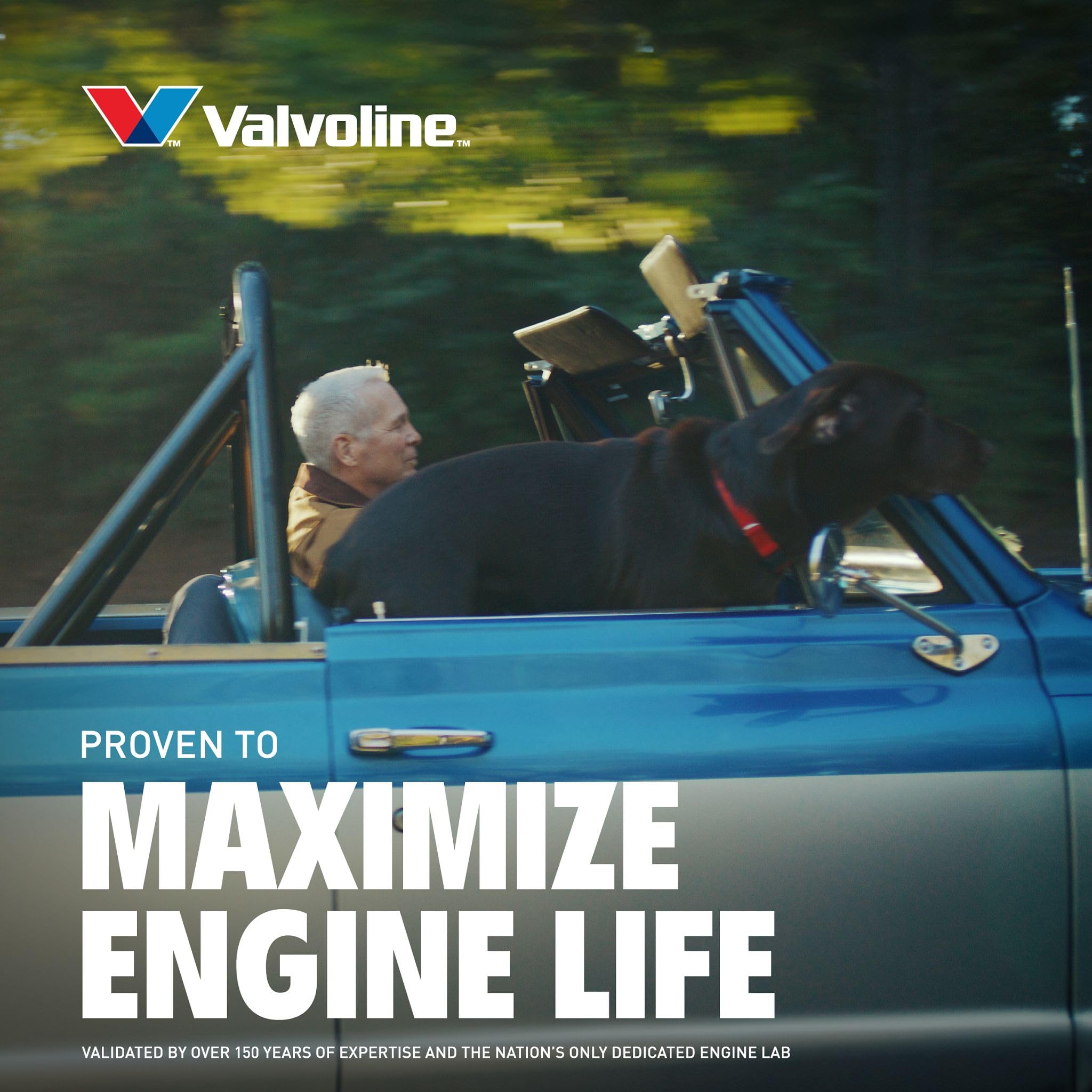 Size comparison of Valvoline 5 QT bottle against 1 QT bottles for volume clarity