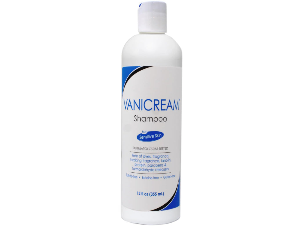 Vanicream close-up of shampoo texture demonstrating gentle, residue-free lather