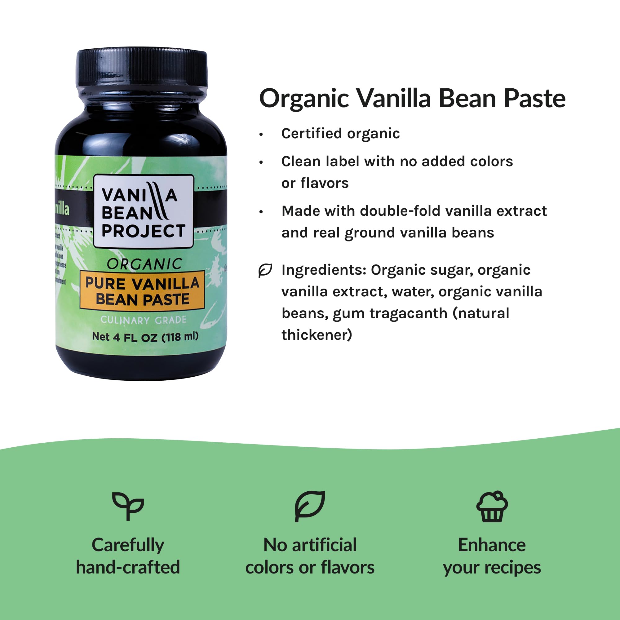 Close-up of vanilla bean seeds in paste highlighting natural specks and authentic visual appeal