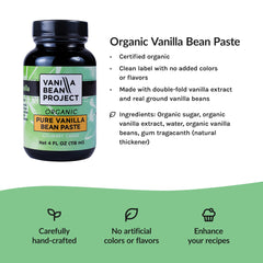 Close-up of vanilla bean seeds in paste highlighting natural specks and authentic visual appeal