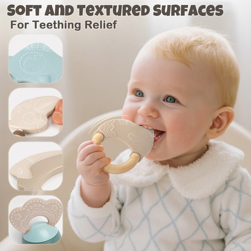 Vanplay close-up of silicone textures giving safe gum massage
