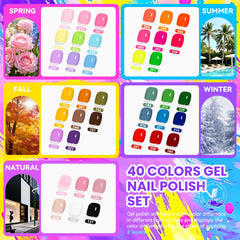 VANREESA 40 gel polish shades array offering versatile seasonal color choices