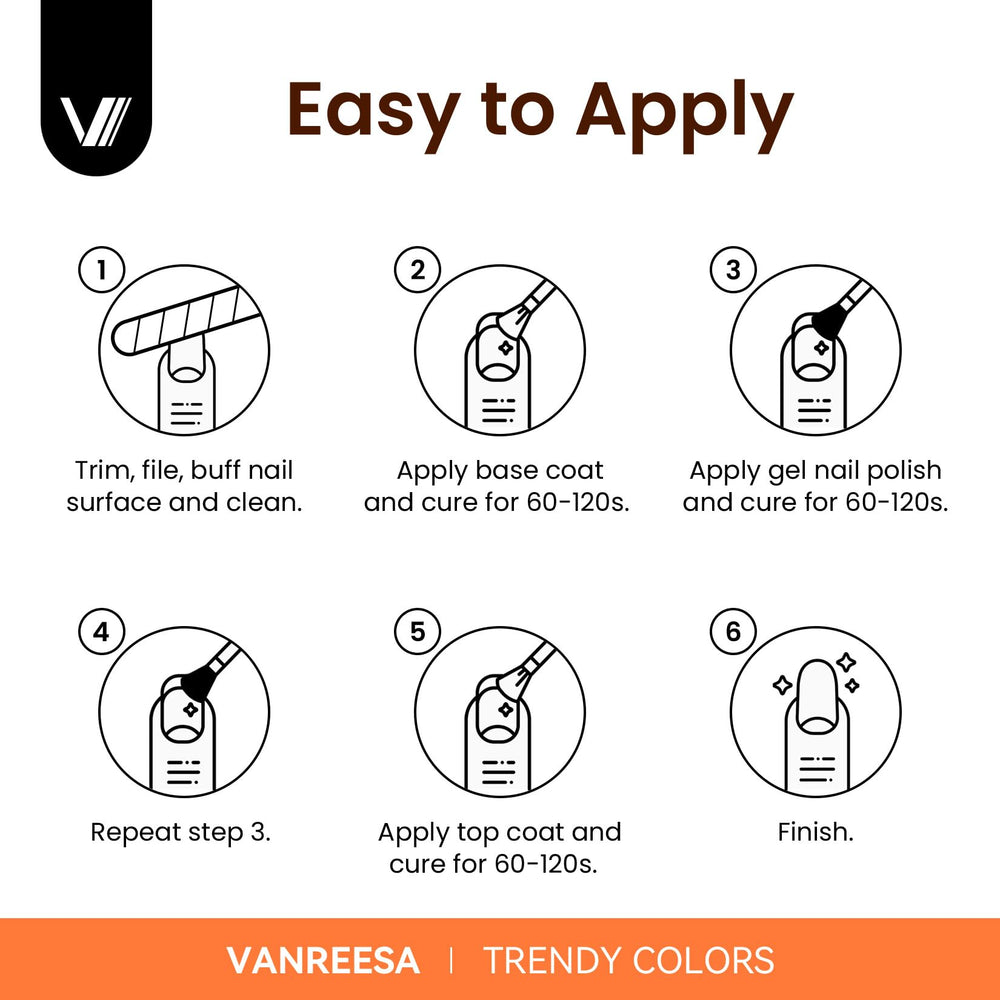 VANREESA tabletop manicure scene with tools suggesting salon-style results