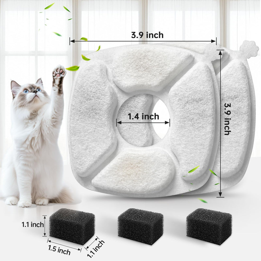 VANVE pre-filter sponge texture close-up catching hair and debris efficiently