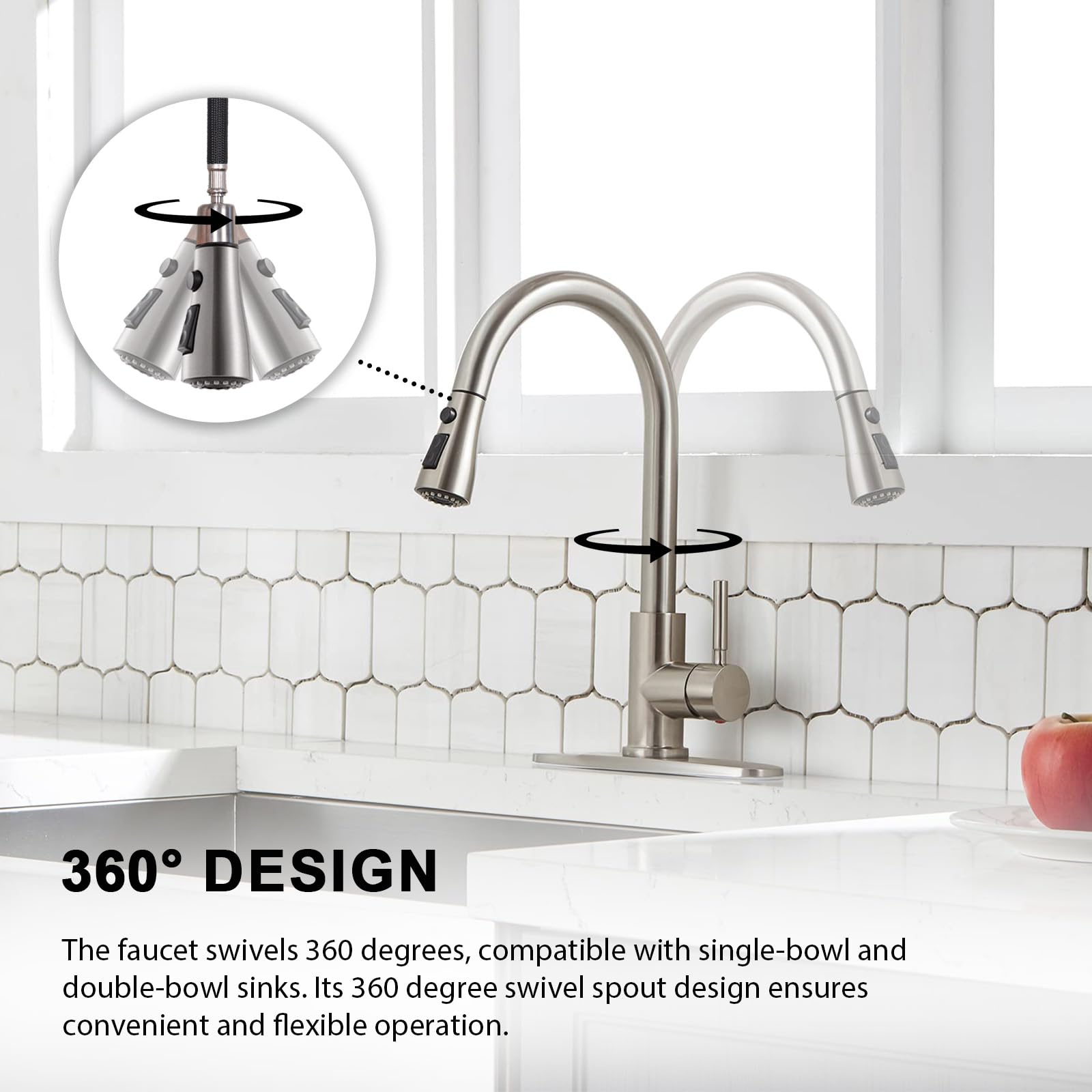 VAPSINT finish detail resisting fingerprints and smudges for low-maintenance cleaning benefit