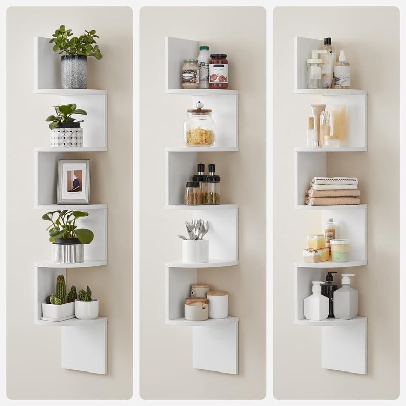 VASAGLE shelf beside sofa to show 49.6-inch height and scale in room