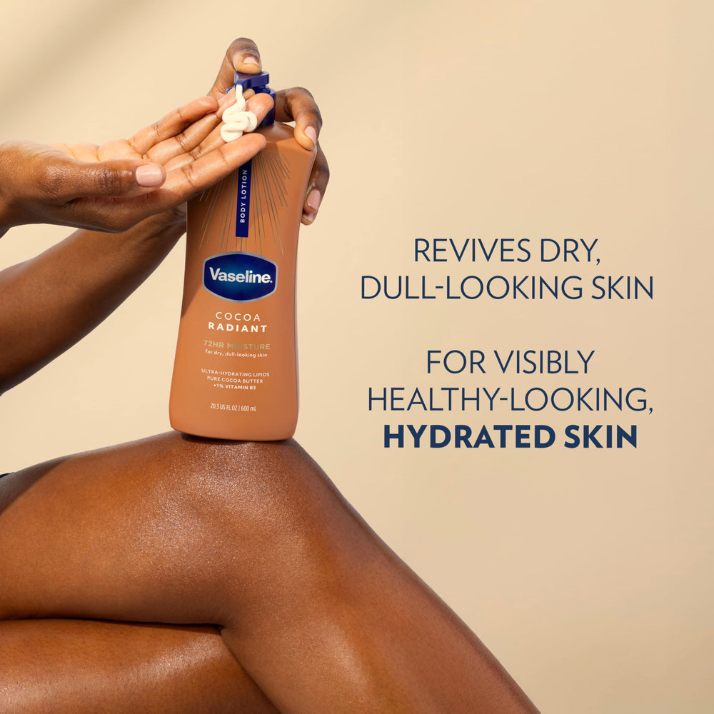 Vaseline hand application closeup showing smoothing and softening benefit
