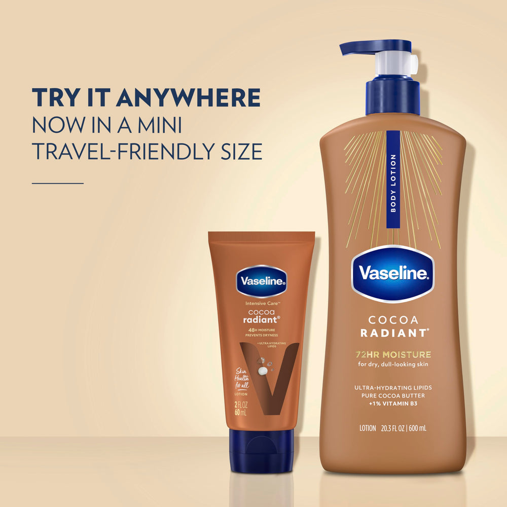 Vaseline size comparison beside common objects showing true scale benefit