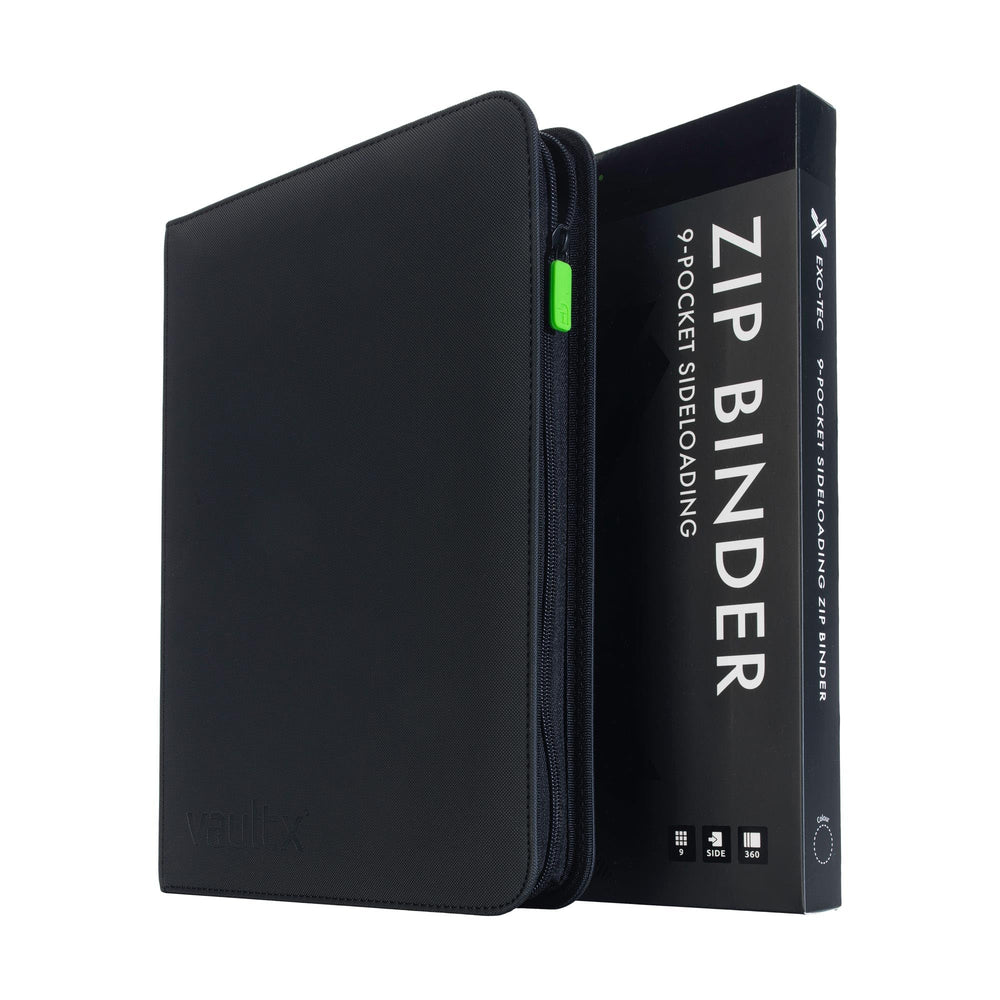Vault X front view of Exo-Tec zip binder showing durable shell and compact profile