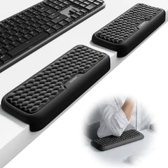 Vaydeer front view of two elbow rest pads showing compact, stylish desk support benefits