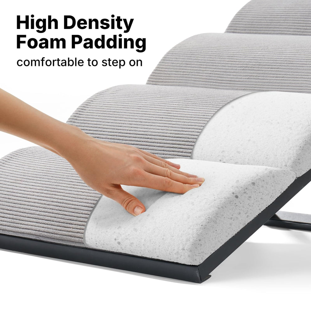 Veehoo ramp placed by couch in living room showing everyday convenience benefit