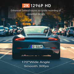 Veement V300 lens closeup highlighting 6-layer glass and F1.7 aperture for better night visibility