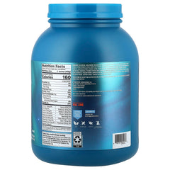 Vega chocolate shake in a clear bottle mixed smooth for quick on-the-go energy