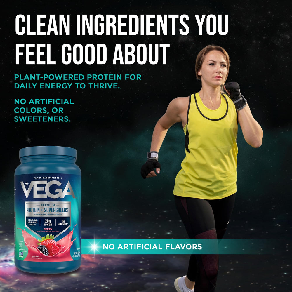 Vega jar on kitchen counter showing everyday wellness routine