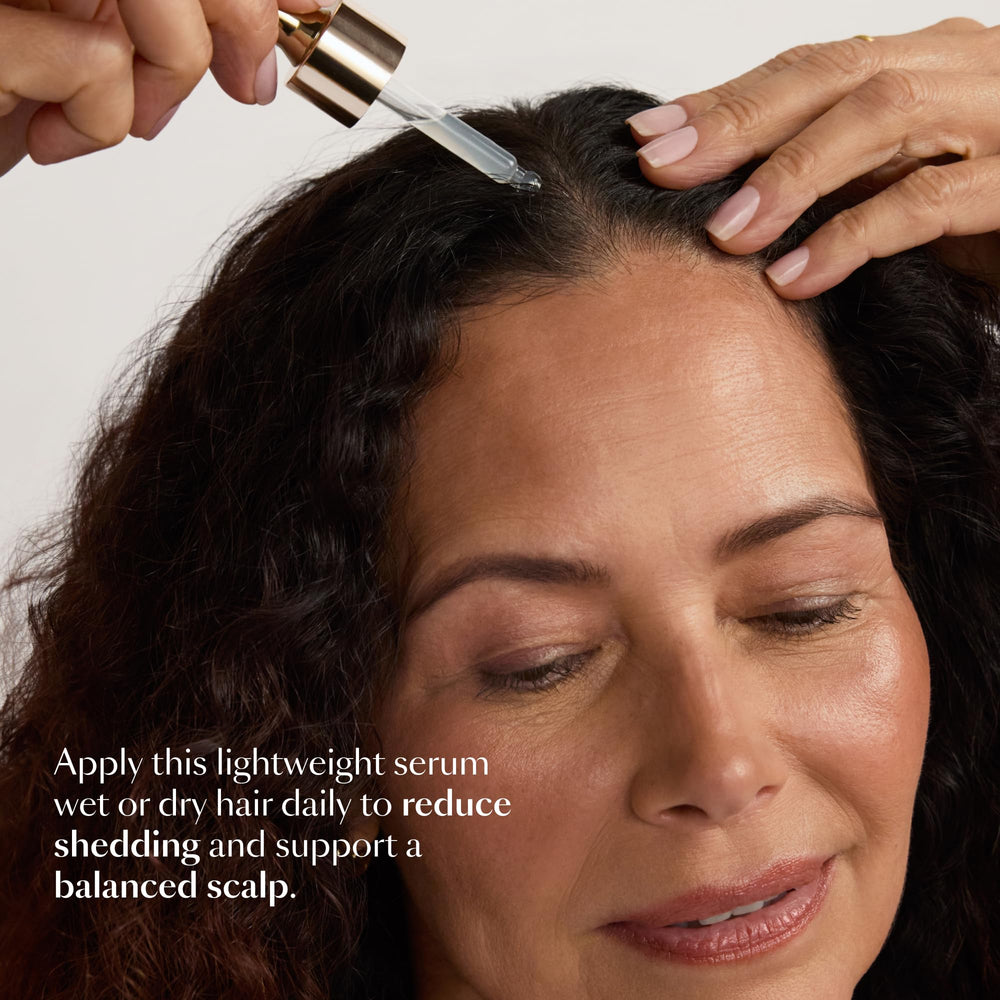 VEGAMOUR serum texture on skin demonstrating quick absorption