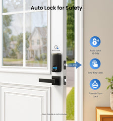 Veise KS02A deadbolt side profile, benefits robust metal security