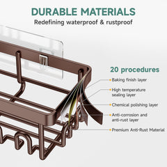 Veken waterproof adhesive pad close-up highlighting strong no-drill hold