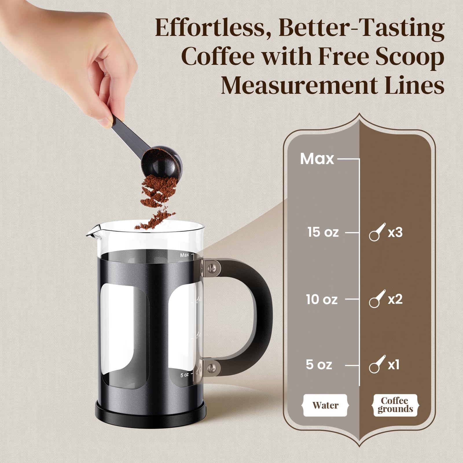 Veken pouring brewed coffee into cup showing clarity and reduced sediment advantage