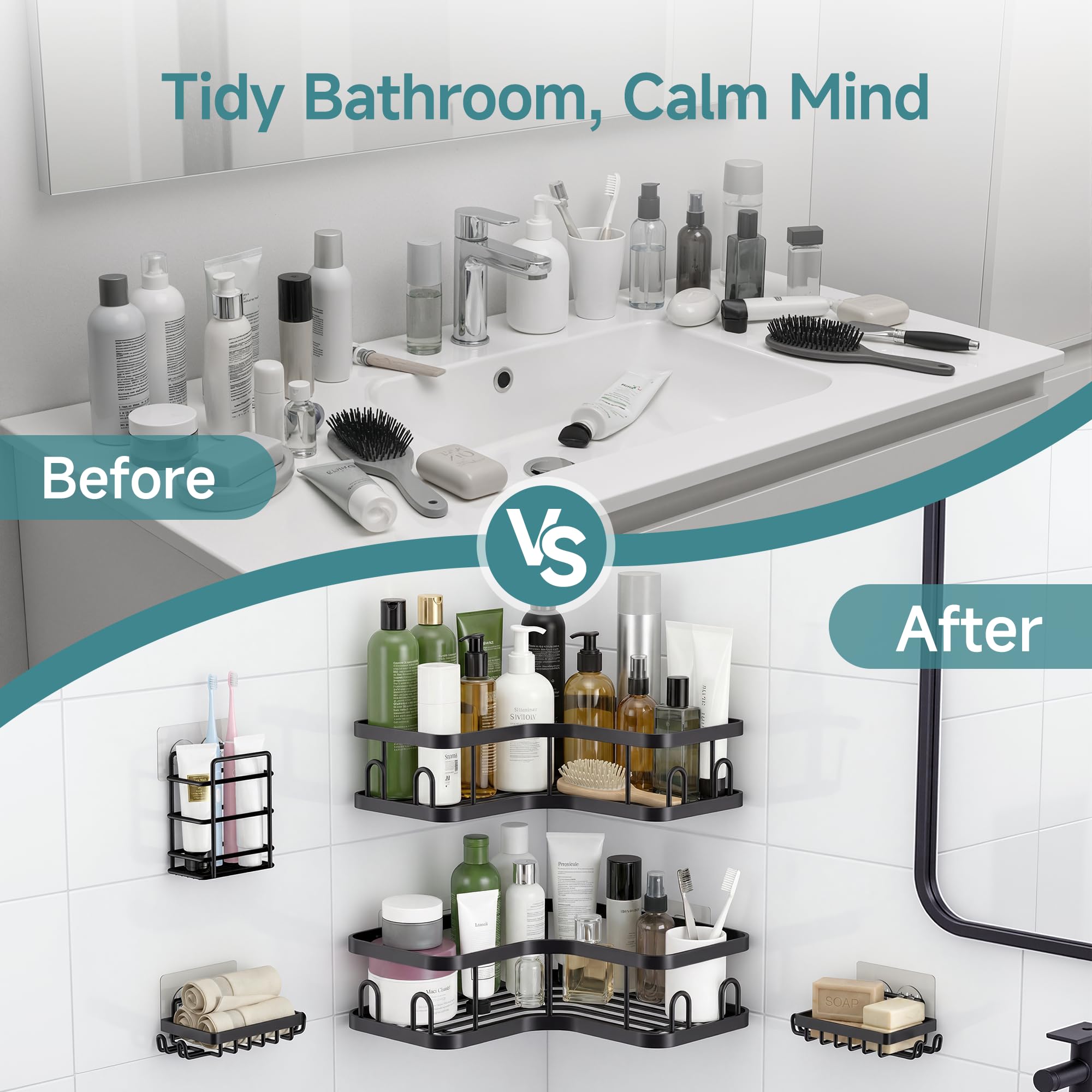 Veken mounted in kitchen showing versatile storage beyond bathrooms