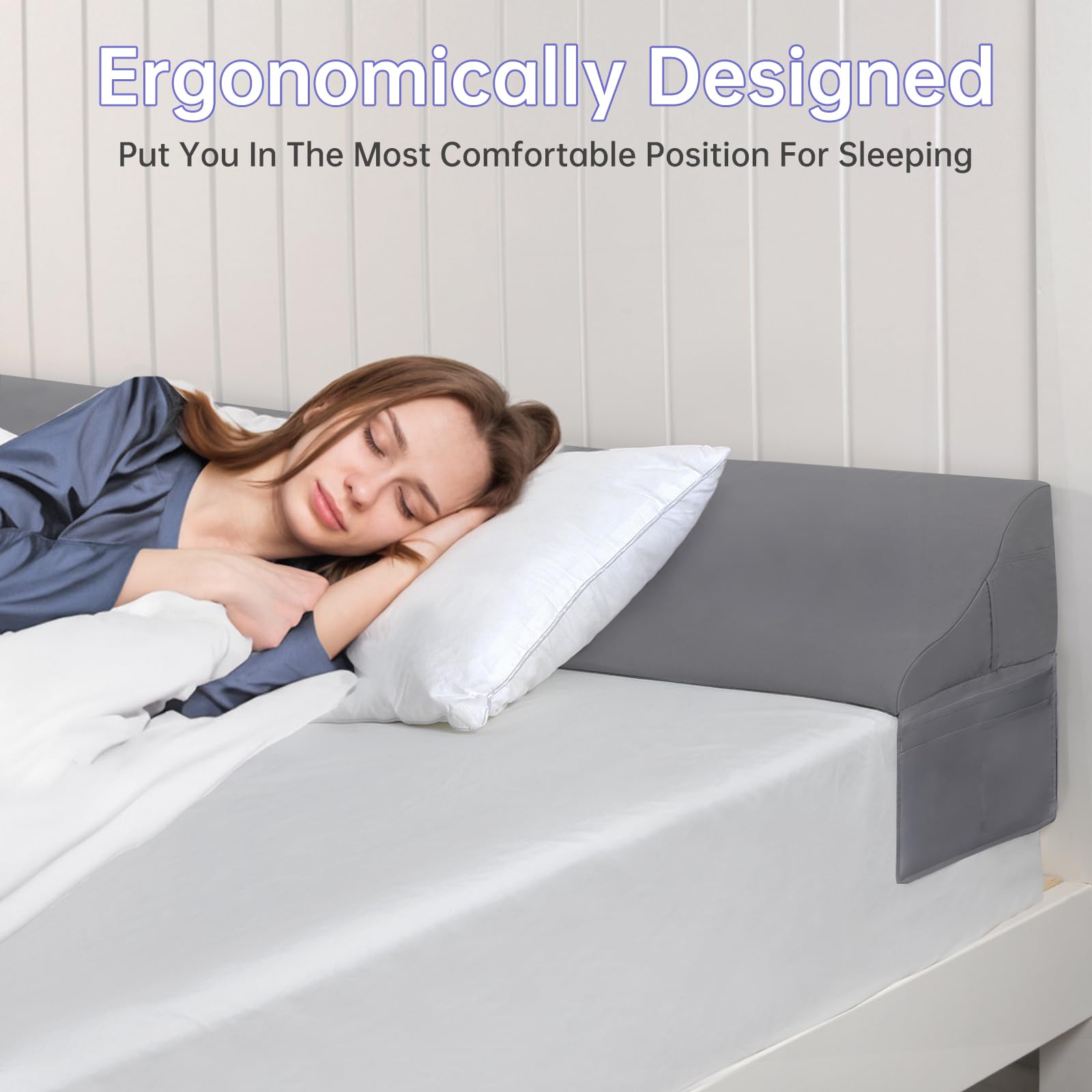 Vekkia wedge in a styled bedroom keeping essentials nearby and neat