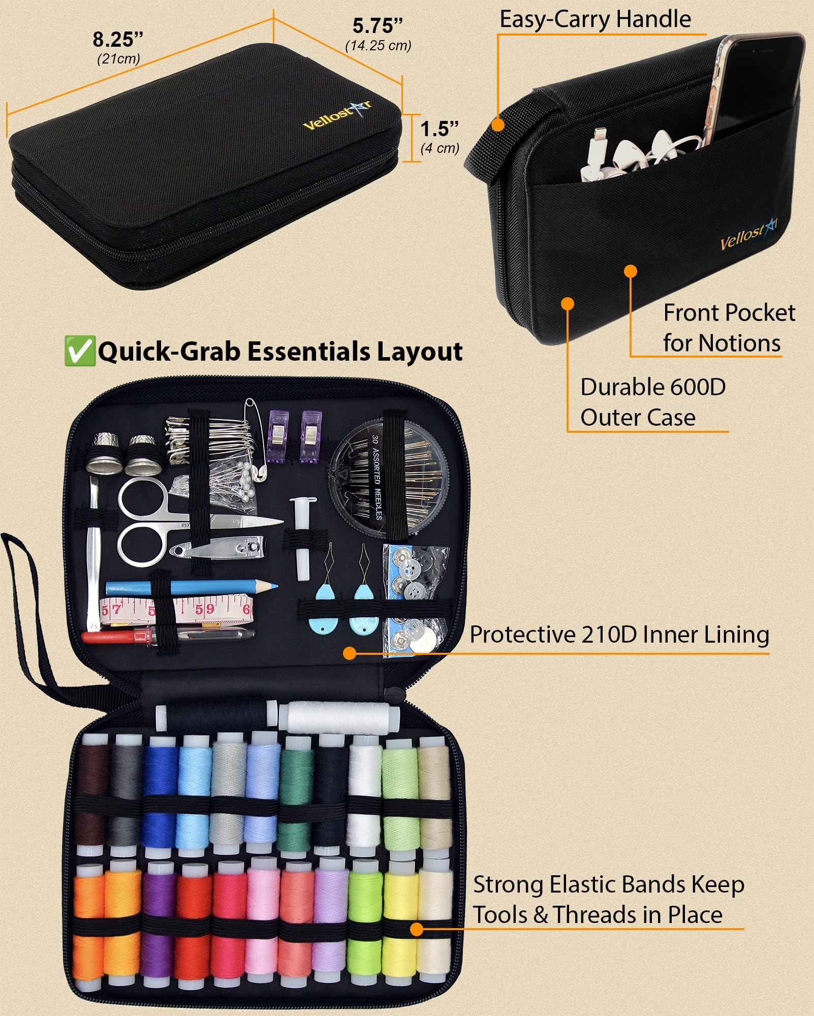 VelloStar kit inside backpack showing portable scale and convenience