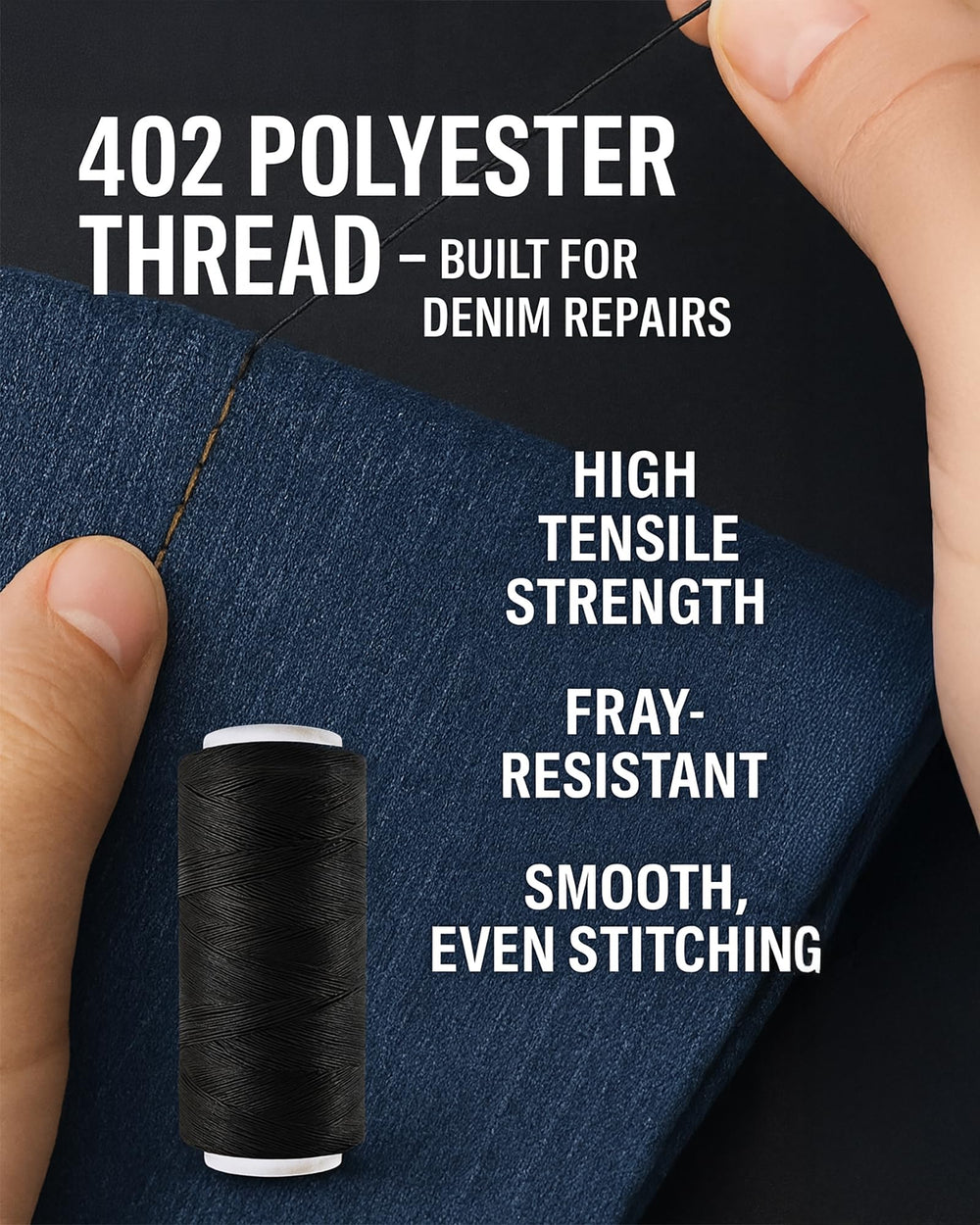 VelloStar thimble and seam ripper in use for safer stitches and clean repairs