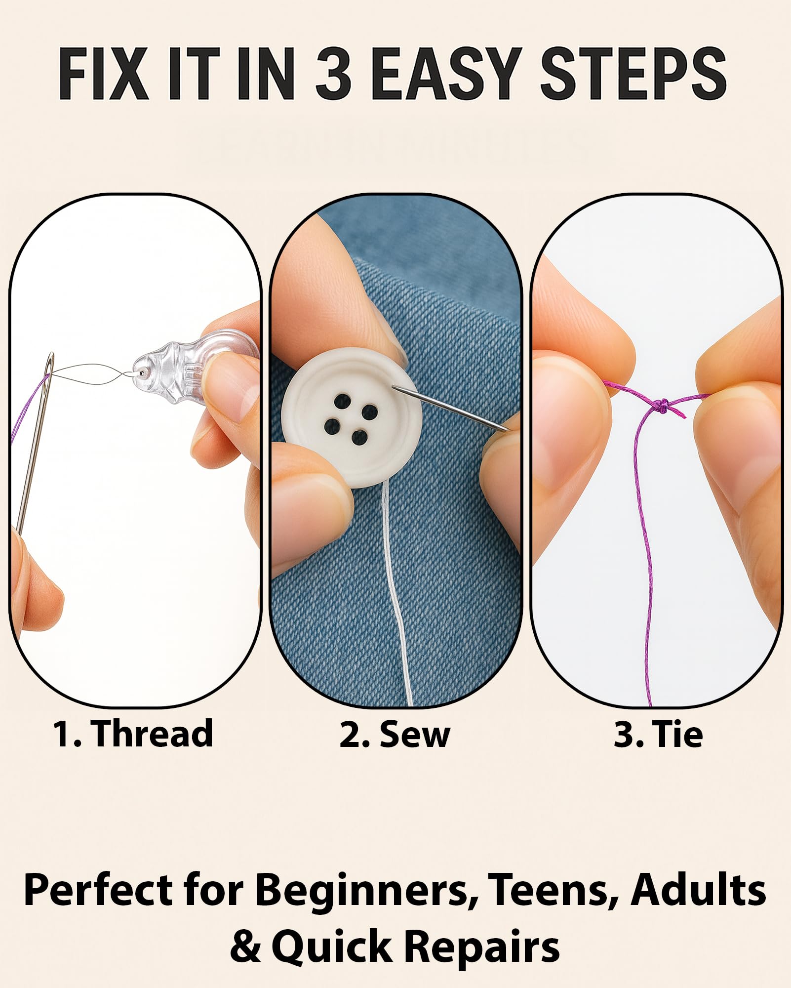 VelloStar being used during travel demonstrating fast emergency mending