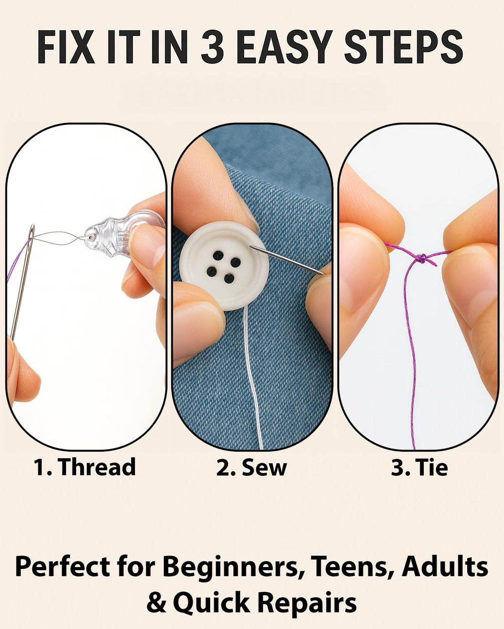 VelloStar being used during travel demonstrating fast emergency mending