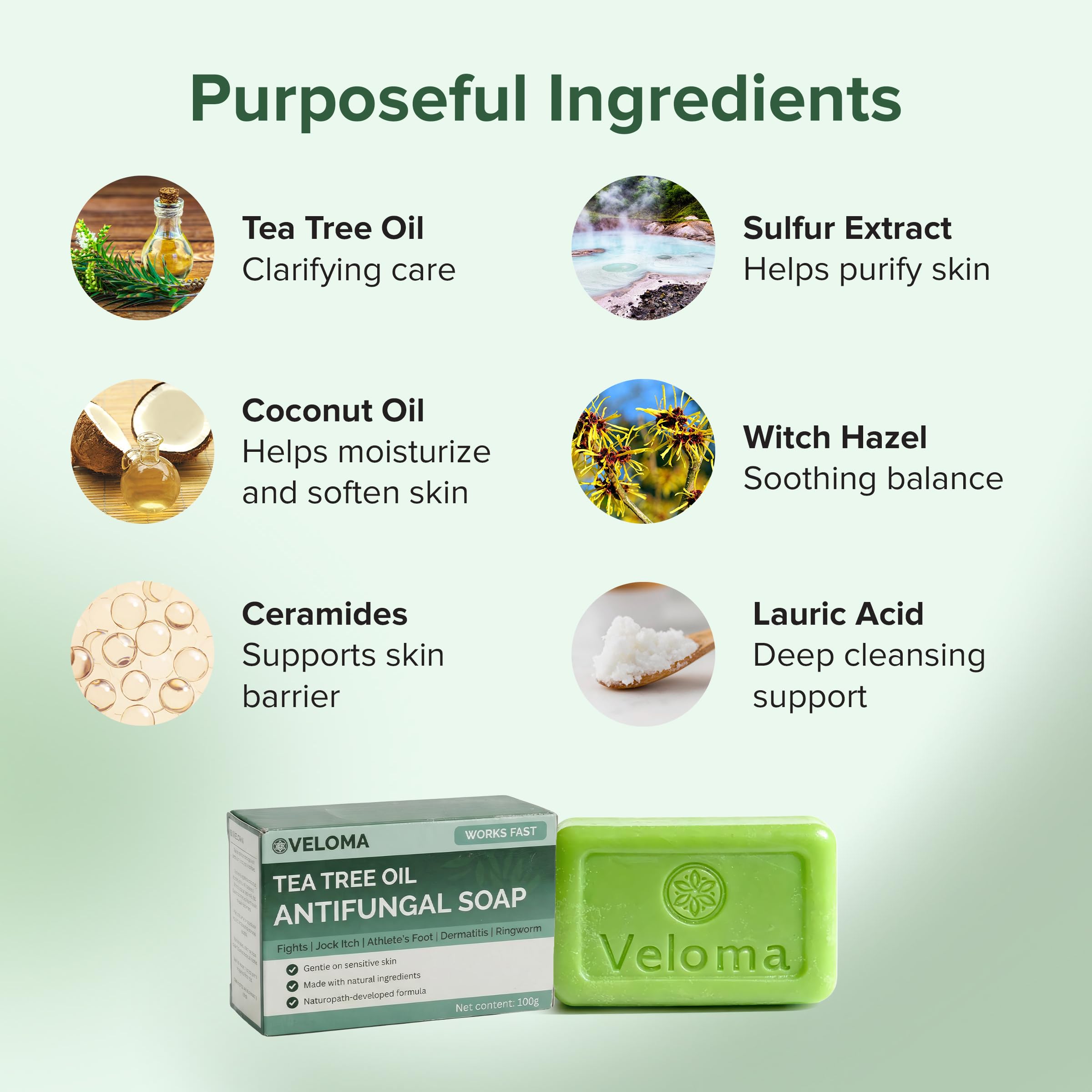Veloma soap in shower setting showing practical use and refreshing feel